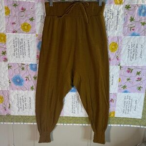 Free People Movement cant handle this mustard Brown High-Waisted Harem Pants